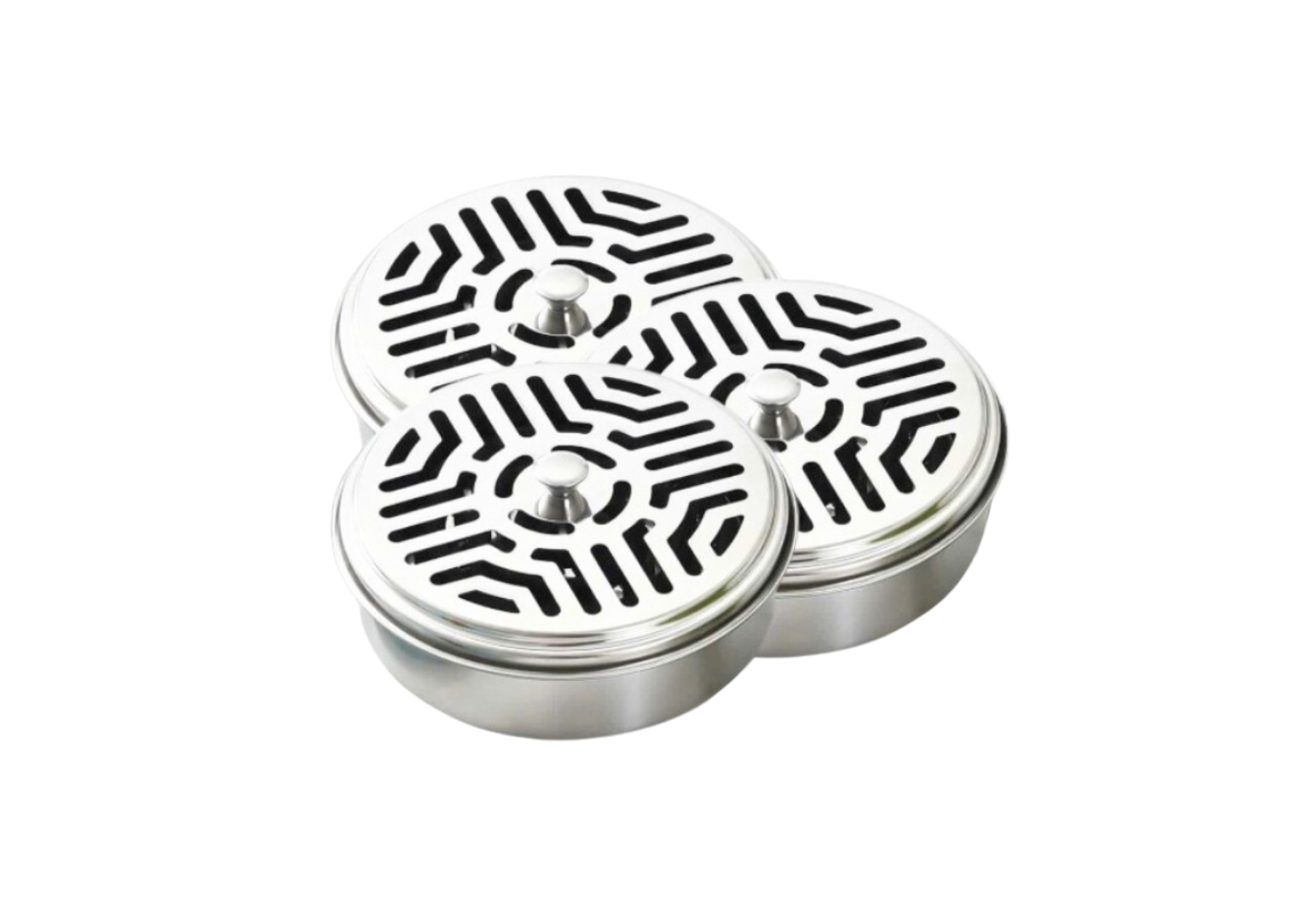 Hộp đựng nhang muỗi inox có nắp